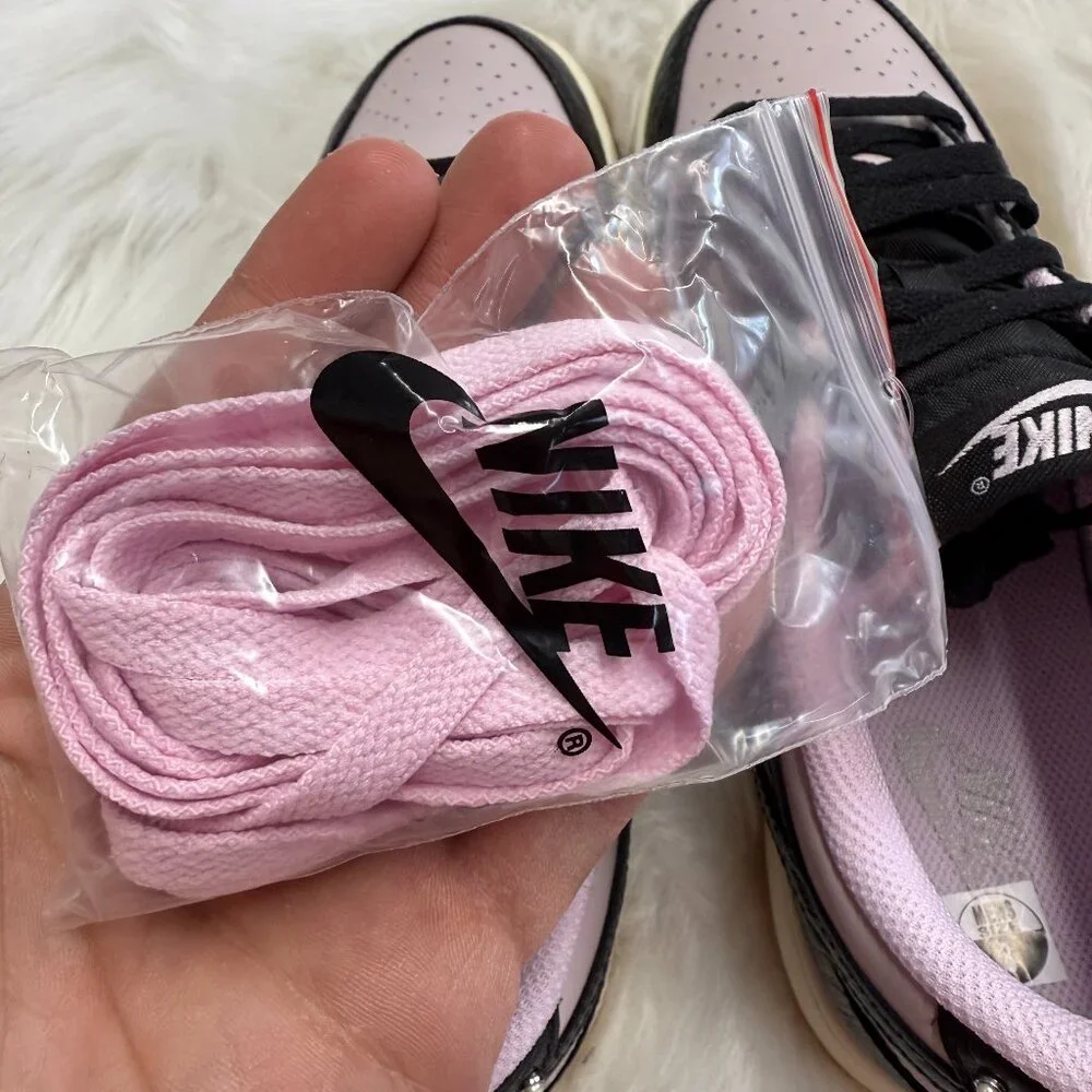 Nike Dunk Low Retro Mens Casual Shoes Black Pink HF9191-001 NEW Size 10 - Picture 6 of 6